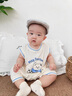 G.DUCKKIDS新生嬰兒衣服夏季2025新款0-3個月寶寶連體衣可愛卡通哈衣爬服 米色小熊 66cm 建議0-3個月8-12斤 曬單實拍圖