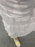 蘿美醬白色蓬蓬裙女夏季新款仙女a字半身裙雙層小個子蕾絲蛋糕裙子春秋 白色加長【身高164cm以上】 L 【建議110-125斤】 曬單實拍圖