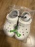 卡駱馳crocs秋冬新品暖棉洞洞鞋男女秋冬款貝雅暖棉拖鞋|205969 白/淺灰-11H(建議買大一碼) 37 /38(230mm) 曬單實(shí)拍圖