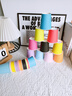 威爾基彩色紙杯一次性手工幼兒園五彩杯子早教兒童游戲玩具紙杯五顏六色 20只【顏色混搭】 曬單實(shí)拍圖