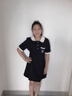 SNYDER WEAR赫本風(fēng)polo領(lǐng)連衣裙女夏季甜美收腰顯瘦高腰a字裙小黑裙裙子女潮 黑色 S 建議95斤內(nèi) 曬單實(shí)拍圖