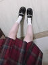 小野七天jk制服裙日系學院風套裝半身裙女春夏格裙百褶裙校供感 玄紅格半裙【贈領結(jié)】 S 曬單實拍圖