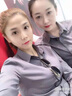 職業(yè)正裝襯衫女長袖灰色女襯衣免燙工作服定制繡LOGO上班商務(wù)套裝 灰色（女） 37 （100-110斤） 曬單實(shí)拍圖