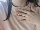 黃金鈴蘭花吊墜金包銀999鈴鐺掛墜項(xiàng)鏈送閨蜜女生女友老婆生日520 鈴蘭花吊墜【配項(xiàng)鏈】 曬單實(shí)拍圖