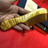 芯香正宗四川金絲楠木木梳女天然整木傳統(tǒng)木梳無靜電刻字禮物工藝品 楠木傳統(tǒng)木梳水波少點(diǎn) 曬單實(shí)拍圖