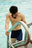 速比濤（Speedo）泳褲男士平角游泳褲速干抗氯專(zhuān)業(yè)訓練運動(dòng)休閑健身時(shí)尚溫泉泳衣 藏青色/深藍色 L /36（建議腰圍85-90CM） 曬單實(shí)拍圖