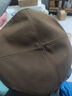 鉑吶苓貝雷帽女秋冬季毛呢帽子時(shí)尚顯臉小百搭時(shí)髦氣質(zhì)畫(huà)家帽棕色K KK-貝雷帽【咖啡色】 曬單實(shí)拍圖