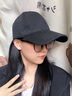班迪猴2024款深頂大頭圍字母棒球帽女防曬百搭刺繡顯臉小寬彎檐鴨舌帽子 黑色 XL (60cm以上) 曬單實(shí)拍圖