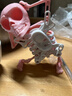 桌面擺件3d立體會跳舞的骷髏小人左右搖擺自己晃動整蠱搞怪3d打印 跳舞骷髏人-粉白 約17cm 曬單實拍圖