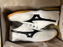 美津濃（MIZUNO）專業(yè)乒乓球鞋WAVE DRIVE 0男女同款緩震防滑透氣比賽訓(xùn)練運(yùn)動(dòng)鞋 白黑 81GA220109 42.5 =275mm 曬單實(shí)拍圖