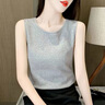 帕蘭朵寬肩吊帶背心女2025夏季設計感別致內搭百搭打底衫修身女無(wú)袖上衣 灰色+黑色[兩件裝]斷碼特價(jià)旗艦 S品牌補貼 均碼 曬單實(shí)拍圖
