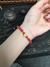ALLOVE玫瑰花黃金手鏈女足金朱砂手串轉(zhuǎn)運(yùn)珠情人節(jié)禮物送女朋友老婆生日 曬單實(shí)拍圖