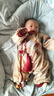 迪士尼寶寶嬰兒連體衣寶寶滿月百天抓周衣服男童中國(guó)風(fēng)女童薄款喜慶周歲唐裝 咖啡色男寶 66cm 曬單實(shí)拍圖