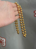 焱金鑫黃金圓珠項(xiàng)鏈999足金包足銀大氣男士金包銀佛珠光珠送老公送爸爸 圓珠項(xiàng)鏈 包金3克-總重約40克8MM粗 曬單實(shí)拍圖