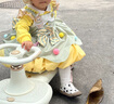 哈羅小黃鴨（G.DUCKKIDS）洛麗塔女寶寶公主裙夏季新款蓬蓬裙生日禮服連衣裙小女孩洋氣裙子 綠色裙子【無頭飾】 90 cm 曬單實拍圖