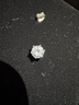 京蔻迪S925 Zircon Earrings 鉆石耳釘男女嘻哈 hiphop 鋯石 耳釘一對 6mm 曬單實拍圖