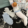 南律春季無(wú)骨嬰兒襪子新生兒襪可愛(ài)寶寶中筒襪嬰幼兒襪兒童襪子1-3歲 小熊款 3雙 6-12月 (S) 曬單實(shí)拍圖