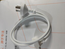 適用于蘋(píng)果電腦電源適配器延長(cháng)線(xiàn)三插國標接地線(xiàn)Mac防漏電iPad 1米 曬單實(shí)拍圖