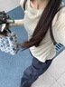 Jret灰色防曬衣女夏季2025新款長袖t恤外穿罩衫上衣服微透空調(diào)衫 灰色 L 曬單實(shí)拍圖