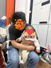 嬰兒背帶褲套裝男女寶寶春秋裝條紋連體洋氣外出服 米白色 條紋上衣+米白拼接背帶褲 80 （16-22斤） 曬單實拍圖