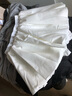 EPET撞色格子花苞裙小個子半身裙短裙女裝夏季高腰防走光A字裙蓬蓬裙 白色 XL 115-130斤 曬單實拍圖