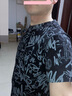 肥貓潮府印花t恤男夏季薄款大碼短袖寬松胖子男裝半袖加肥加大純棉上衣服 深灰色 4XL 170-190斤 曬單實拍圖