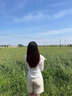 小野七天西裝短褲女夏季薄款高腰顯瘦寬松直筒休閑中褲闊腿五分褲子 米白色 M 曬單實(shí)拍圖