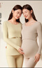 十月結(jié)晶秋衣褲套裝孕婦保暖內(nèi)衣哺乳睡衣秋冬款打底衫肌底睡衣女 裸感膚【輕暖無胸墊推薦5-15℃】 L碼 曬單實拍圖
