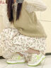 森馬2025夏季新款女鞋丑萌可愛休閑板鞋女學生厚底增高透氣網(wǎng)面小白鞋 白綠 38 曬單實拍圖
