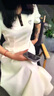 MEOD2024韓版少女學(xué)院風(fēng)POLO領(lǐng)連衣裙初中高中學(xué)生收腰顯瘦百搭A(yù)字裙 杏色 L 曬單實(shí)拍圖
