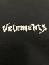 VETEMENTS【何與同款】重磅純棉100%男女士寬松短袖t恤高檔輕奢潮牌上衣 黑色 XL 曬單實(shí)拍圖