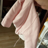 貝瑞加（Babyprints）新生兒半背衣秋冬嬰兒夾棉上衣初生男女寶寶加厚保暖衣服 粉52 曬單實拍圖