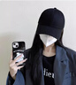 貝初眾韓版棒球帽女2025夏季新款大頭圍顯臉小寬檐加大加深純色鴨舌帽子 黑色【PLUS大頭圍】更挺闊 均碼 一般都能戴(54-62cm)可調(diào)節(jié) 曬單實(shí)拍圖