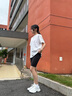 安踏跑步緊身短褲女士夏季新款提臀短款瑜伽褲壓縮騎行褲薄款五分褲子 曬單實(shí)拍圖