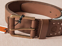 Timberland 添柏嵐 男士經(jīng)典皮革日常皮帶腰帶 戶外日常休閑商務(wù)復(fù)古經(jīng)典 棕色 42 曬單實拍圖