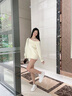 NINE WEST玖熙女鞋厚底增高透氣網(wǎng)面小白鞋2025新款餅干板鞋運動休閑鞋 白色 37 曬單實拍圖