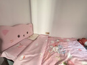 羅萊兒童A類女孩全棉床上三件套學生宿舍100%純棉女童被套床笠款150*215cm 曬單實拍圖
