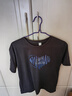 清倉撿尾單大牌剪標專(zhuān)柜撤回時(shí)尚潮流短袖中長(cháng)款印花t恤女 98深灰色【條紋愛(ài)心】黑袖 L 建議100-120斤 曬單實(shí)拍圖