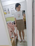 樂雅秀韓式INS半身裙春夏短裙2025新款時(shí)尚包臀短裙顯瘦百搭高腰a字裙女 卡其色 M 建議104-111斤 曬單實(shí)拍圖