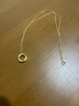 中國黃金China Gold莫比烏斯環(huán)黃金項鏈女足金吊墜生日禮物女送女友媽媽老婆結婚紀念 足金吊墜+18K黃金鏈+證書禮盒 曬單實拍圖