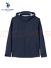 U.S. POLO ASSN.外套男秋季連帽戶外運動夾克男防風薄款休閑上衣 藏藍色 L 曬單實拍圖