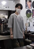 迪伽達(dá)假兩件短袖t恤男韓系夏季潮牌小眾設(shè)計(jì)感翻領(lǐng)條紋寬松休閑上衣 JHP-1301灰色 XL 曬單實(shí)拍圖
