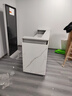 擱家升財公司前臺接待臺服裝店商鋪收銀臺培訓機構辦公前臺咨詢(xún)臺 白石紋色+灰色柜體 180X60X100cm 曬單實(shí)拍圖