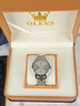 歐利時(shí)（OLEVS）瑞士認證品牌手表男機械表男士手表夜光雙日歷進(jìn)口機芯男士機械表 【至尊典藏版】鋼帶本灰 免費換新1次 曬單實(shí)拍圖