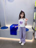 小豬彼特女童夏季褲子薄款闊腿褲兒童夏裝2025新款初中女生冰絲褲子直筒褲 15009紫色【冰絲·垂順】 150 cm 曬單實(shí)拍圖