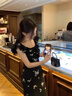 唐思薇2025新款茶歇法式黑色碎花連衣裙子夏季女裝輕熟感小飛袖收腰長(cháng)裙 黑色連衣裙 M 45/55kg 曬單實(shí)拍圖
