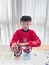 自行車(chē)模型合金仿真山地車(chē)手工diy組裝拼裝兒童玩具男孩1單車(chē)安裝 【展示架款】紅 合金山地自行車(chē) 曬單實(shí)拍圖