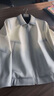 帝旗狼山羊皮真皮皮衣男女同款外套2025春季新款爸爸上衣服海寧機車夾克 皓月白 2XL (建議130-150斤) 曬單實拍圖