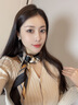 北極絨絲巾女磁吸扣棉麻小方巾春秋百搭護頸領(lǐng)巾三角圍巾新款保暖圍脖冬 橘色駿馬 65X65cm棉麻質(zhì)感 曬單實(shí)拍圖