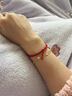 六桂福珠寶 LIU GUI FU JEWELRY黃金四葉草手鏈女純金999足金素金款手鐲子生日禮物送女友送媽媽 金重3.23g  黃金四葉草手鏈 曬單實(shí)拍圖